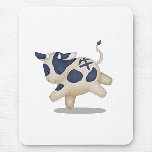 Chinees Zodiac Ox Cute Astrology Sign Muismat (Voorkant)