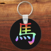 Chinees Zodiac - Paarden Sleutelhanger (Voorkant)