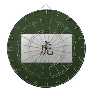 Chinees zodiumteken Tiger green Dartbord
