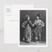 Chinese acteurs, c.1870 (foto) briefkaart (Voorkant / Achterkant)