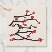 Chinese Ai wordt verliefd op kersenbloesems Bedankjes Labels (Voorkant)