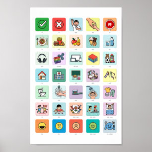 Chinese Autisme AAC PECS Wijzen Communicatie 04 Poster
