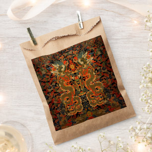 Chinese Aziatische draak kleurrijke kunst Bedankzakje