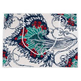 CHINESE BLOEMEN PRINT CADEAUZAK GROOT CADEAUZAKJE