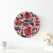 Chinese bloemen wandklok grote klok (Huis)