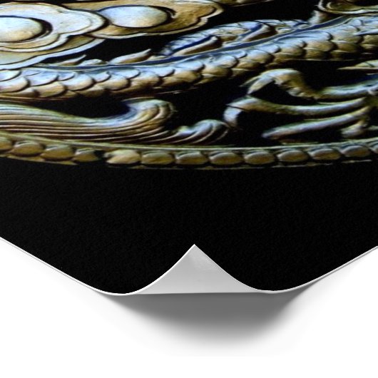 Chinese Bronze Dragon/Oriental Gift Print (Hoek)