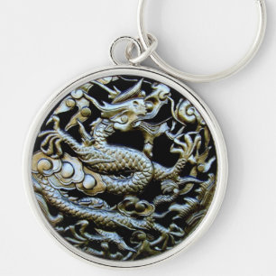 Chinese Bronze Dragon Sleutelhanger