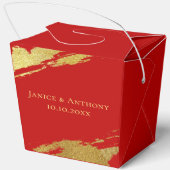 Chinese bruiloft kalligrafie penseelstreek dank u bedankdoosjes (Achterkant)