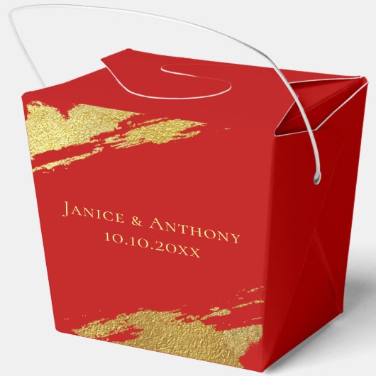 Chinese bruiloft kalligrafie penseelstreek dank u bedankdoosjes (Achterkant)