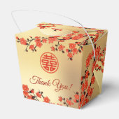 Chinese bruiloft rood goud dank u bedankdoosjes (Achterkant)