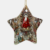 CHINESE BUDDHA PAINTING KERAMISCH ORNAMENT (Rechts)