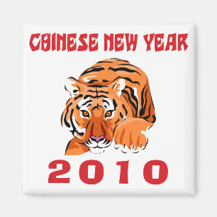 Chinese cadeau voor het nieuwjaar 2010 magneet
