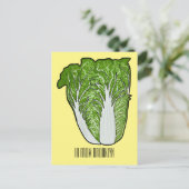 Chinese cartoon briefkaart (Staand voorkant)