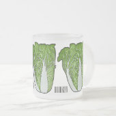 Chinese cartoon matglas koffiemok (Voorkant rechts)