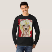 Chinese Crested Color Block T-Shirt (Voorkant volledig)