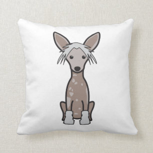 Chinese Crested Dog-Cartoon Kussen