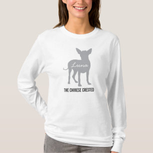 Chinese Crested Dog College met uw hond T-shirt