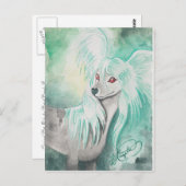 Chinese Crested Dog ~ Grzywacz Chiński Briefkaart (Voorkant / Achterkant)