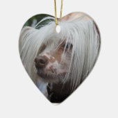 Chinese Crested Dog Keramisch Ornament (Links)