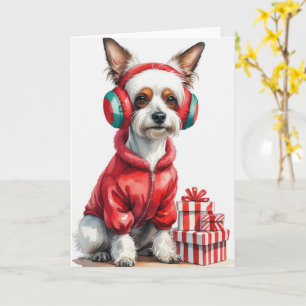Chinese Crested Dog Kerstgroet Kaart