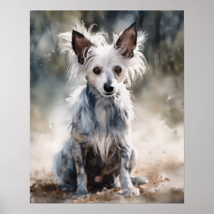 Chinese Crested Dog Kunstprint Poster