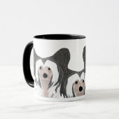 Chinese Crested Dog Mok (Voorkant links)