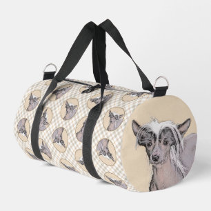 Chinese Crested Hairless Schilderij Originele Hond Plunjezak