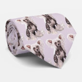 Chinese Crested Hairless Sit Stropdas (Opgerold)