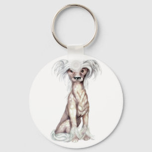 Chinese Crested Hairless Sleutelhanger