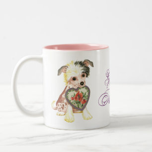 Chinese Crested Heart Mam Tweekleurige Koffiemok
