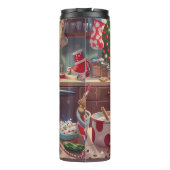 Chinese Crested Holiday Baking: Feestelijke Kerst Thermosbeker (Achterkant)