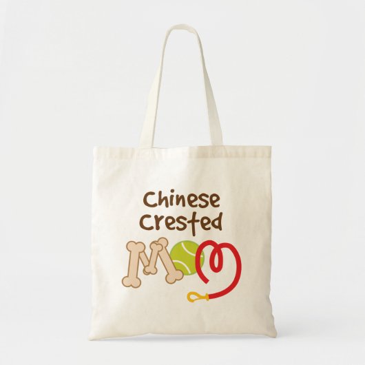 Chinese Crested Hondenras Mam Gift Tote Bag (Voorkant)