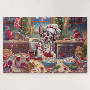 Chinese Crested Kerstbakken: Festive Kerstmis Legpuzzel