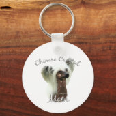 Chinese Crested Mam 2 Sleutelhanger (Achterkant)