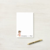 Chinese Crested Pap Post-it® Notes (Op bureau)