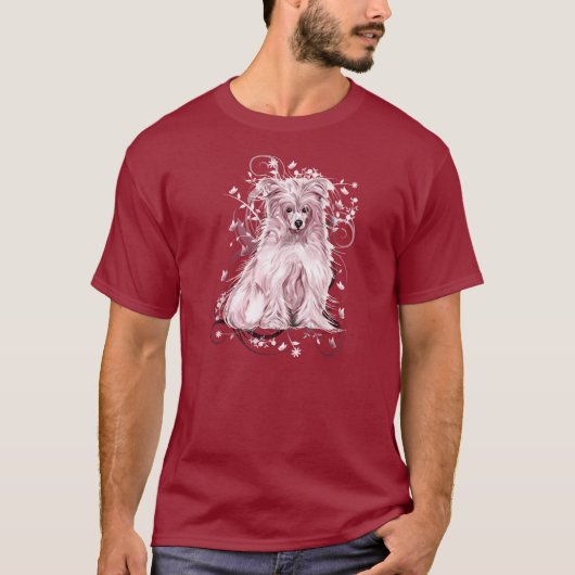 Chinese Crested Pink NB T-shirt (Voorkant)