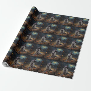 Chinese Crested Pompoenen Halloween Griezelen Cadeaupapier