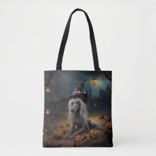 Chinese Crested Pompoenen Halloween Griezelen Draagtas