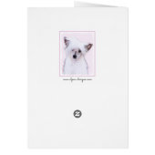 Chinese Crested Powderpuff-schilderijen - Dog Art (Achterkant)