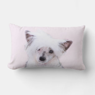 Chinese Crested Powderpuff-schilderijen - Dog Art Kussen