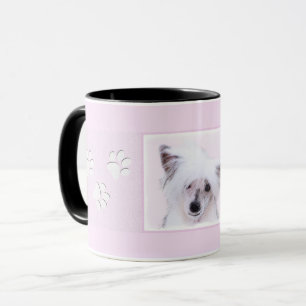 Chinese Crested Powderpuff-schilderijen - Dog Art Mok