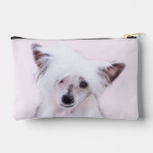 Chinese Crested Powderpuff Witte Schilderij Hond A Etui (Achterkant)
