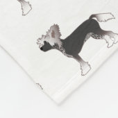 Chinese Crested Speelgoed Dog Basic Breed Illustra Fleece Deken (Hoek)