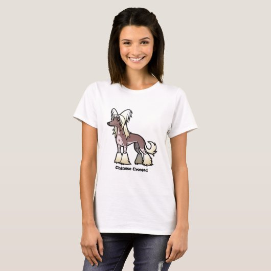 Chinese Crested T-shirt (Voorkant volledig)
