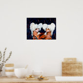 Chinese Crested Wall Print (Keuken)