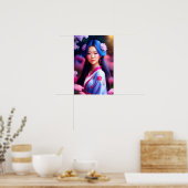 Chinese dame poster (Keuken)
