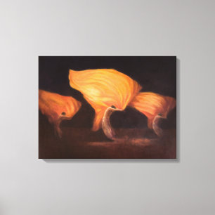 Chinese dansers 2010 canvas afdruk