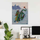 Chinese Destiny Dragon Poster (Thuiskantoor)