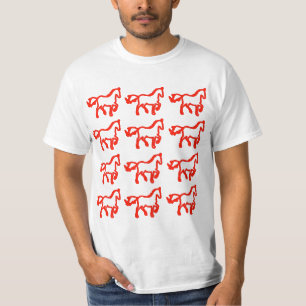 Chinese Dierenriem Paard Sterrenstelsel T-shirt
