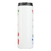 Chinese dierentuin - Jaar van de tijger in de rege Thermosbeker (Achterkant)